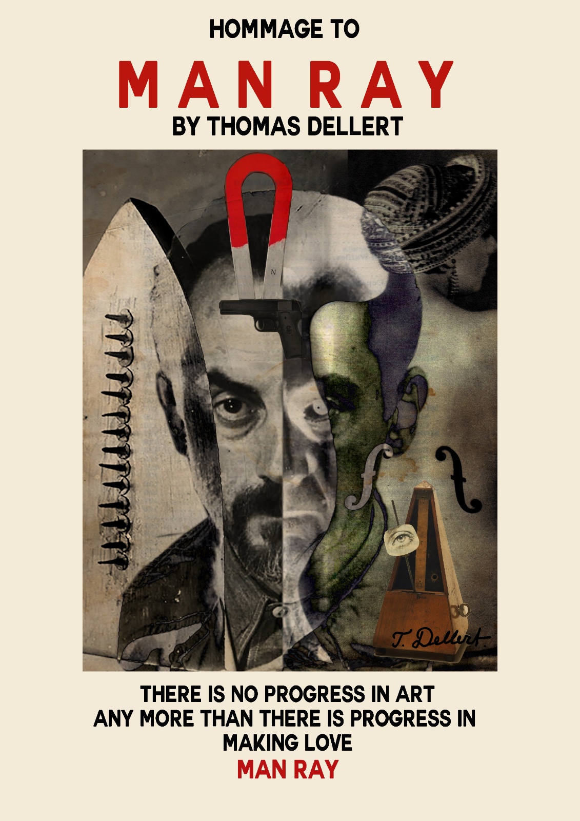 Man ray by thomas dellert poster 